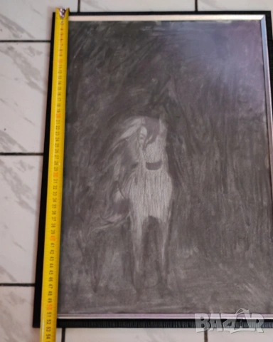 Картина рисувана с въглен. , снимка 7 - Картини - 53201313