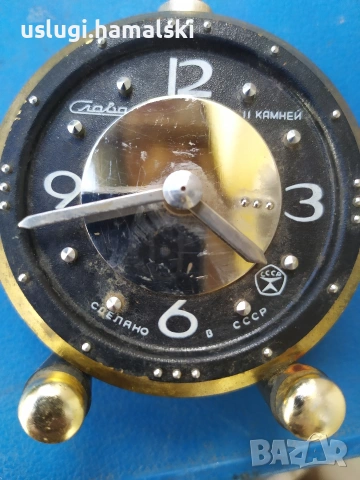 Рядък часовник/будилник за слепи, снимка 2 - Антикварни и старинни предмети - 54005936