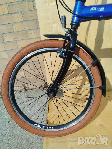 Сгъваем велосипед Raleigh Stow-A-Way 20" (7 скорости Shimano) – Изключително запазен, снимка 16 - Велосипеди - 56038210
