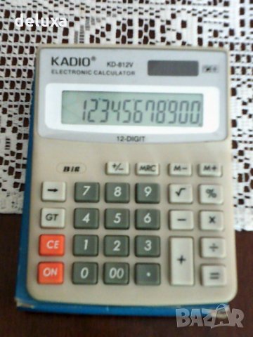 Калкулатор Kadio KD-812V, снимка 2 - Друга електроника - 30558387