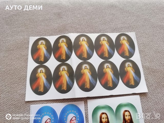 Самозалепващ стикер лепенка икона изображение Дева Мария и Исус Христос, снимка 2 - Аксесоари и консумативи - 37533080