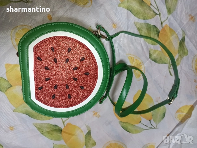 Кожена малка чанта диня - 44 лв, снимка 9 - Чанти - 51620282