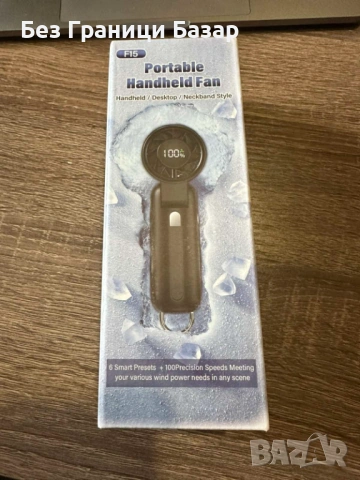 Нов Мини вентилатор F15 с 6 режима и дигитален дисплей за охлаждане лято