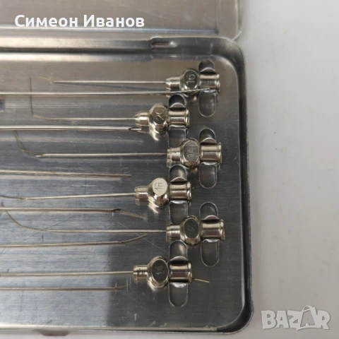 Стари игли за спринцовка Injekta Германия 12 броя #5962, снимка 5 - Други ценни предмети - 50473724