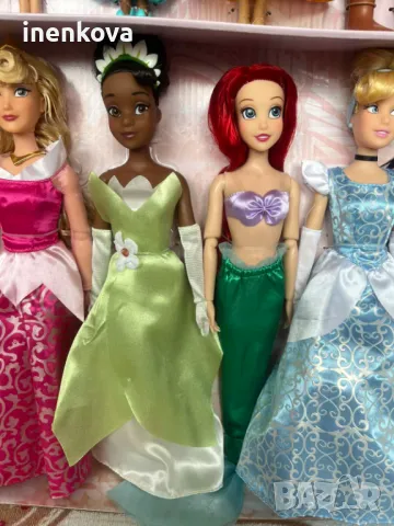 Кукла Тиана, Рапунцел, Покахонтас, Мулан, Есмералда, Пепеляшка, Аврора, Жасмин, Снежанка, Ариел, Бел, снимка 5 - Кукли - 38927058