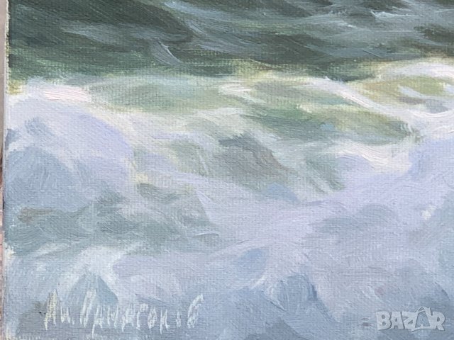 Картина Бурно море от Анатолий Панагонов , снимка 2 - Картини - 32100056