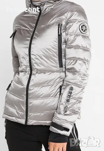 £184.99 Оригинално Superdry Snow Heritage Puffer Jacket  Silver Black – UK 16 Есенно и Зимно яке, снимка 7 - Якета - 36906816