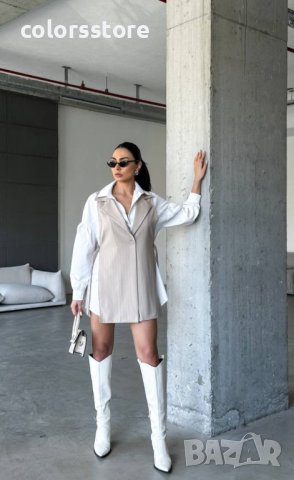 ДАМСКА РОКЛЯ ОТ ДВЕ ЧАСТИ NUDE, снимка 3 - Рокли - 36348133