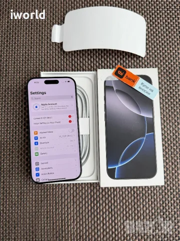 100% Батерия🔋 ❗️ iPhone 16 Pro ❗️Лизинг от 30€/мес ❗️Black Titanium 128Gb - черен / като нов! , снимка 10 - Apple iPhone - 55832745