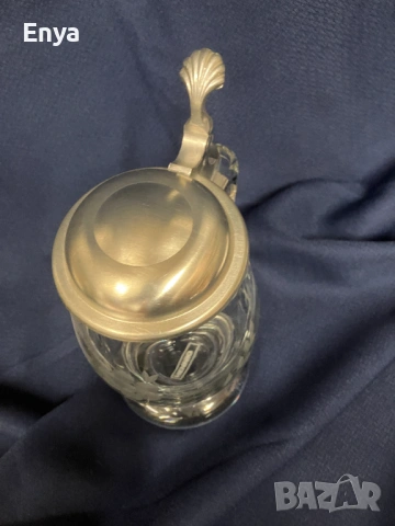 Стъклена халба за бира, снимка 4 - Антикварни и старинни предмети - 53354554