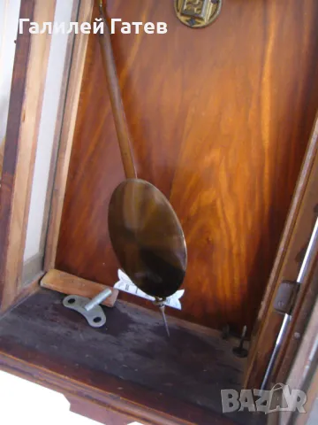 Стар Стенен Часовник Gustav Becker - Работещ, снимка 6 - Антикварни и старинни предмети - 49612603