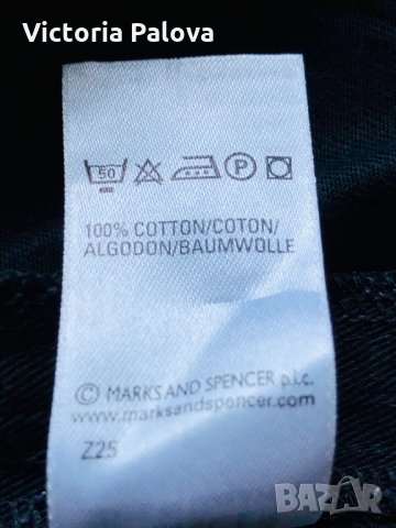 Черна рокля MARKS&SPENCER ,памук, снимка 12 - Рокли - 29439247