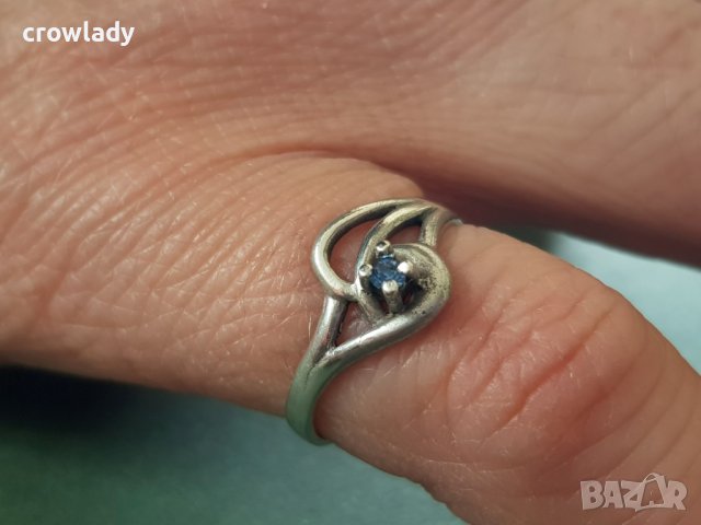 Красив Сребърен пръстен с аметист, снимка 2 - Пръстени - 42311392