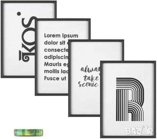 4 броя рамки стойки с постери за снимки картини Декорация на стая стена , снимка 5 - Други - 33783581