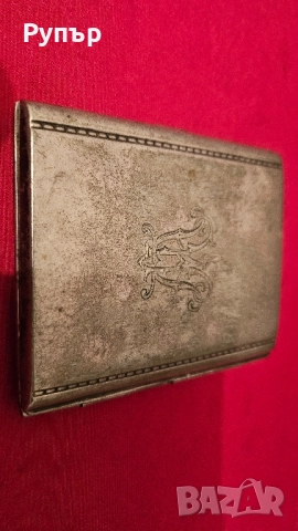 стара посребрена и позлатена табакера