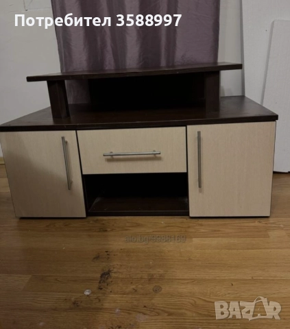 Шкаф за телевизор, витрина, снимка 2 - Секции и витрини - 52307624