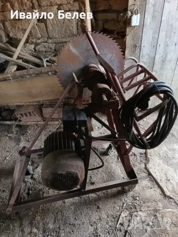 Масивен мобилен трифазен циркуляр 9 kW, диск 55 см, 12 м кабел, снимка 2 - Циркуляри - 55705661
