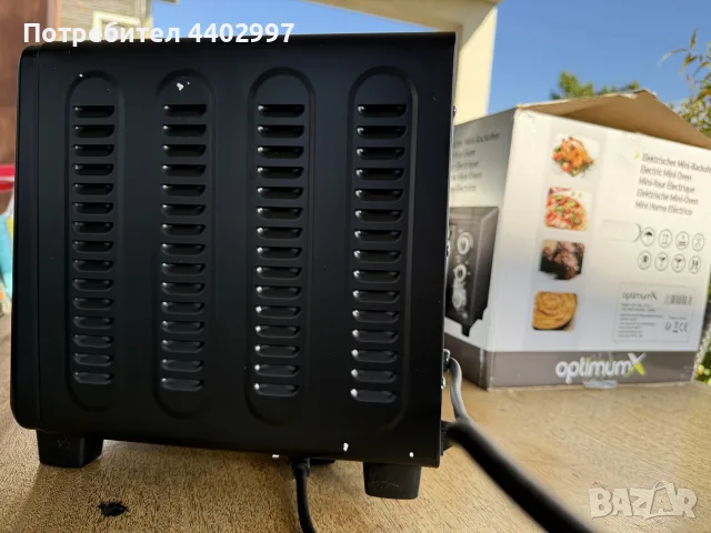 Мини електрическа фурна OptimumX, снимка 5 - Печки, фурни - 56105073