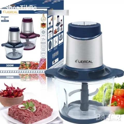 Чопър с корпус от неръждаема стомана LEXICAL TOP LUX LCH-1911 Гаранция 24 месеца , снимка 3 - Чопъри и пасатори - 49520761