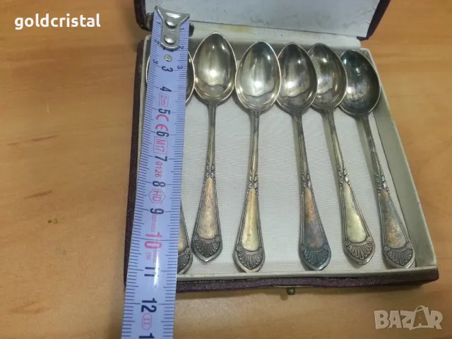 Стари посребрени лъжички , снимка 3 - Антикварни и старинни предмети - 49510338