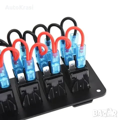 Панел за вграждане с 5 бутона ON-OFF универсални 12-24V за лед светлини - C00500, снимка 5 - Аксесоари и консумативи - 49489515