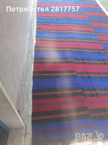 голяма вълнена черга от миналия век, НОВА!!!, снимка 9 - Пътеки - 51235290