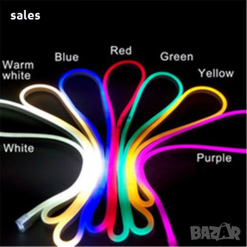Неонов цветен (RGB) LED, плосък маркуч 5 или 10 метра, снимка 3 - Други - 30391149