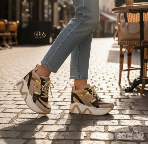 дамски маратонки на платформа louis Vuitton versace guess , снимка 8 - Маратонки - 52093129
