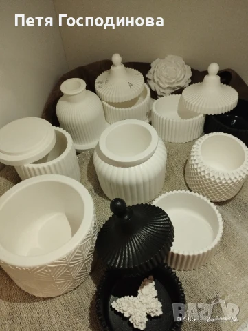 Гипсокерамични отливки и съдчета, снимка 18 - Декорация за дома - 49669087