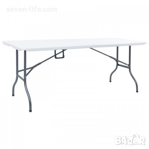 Сгъваема градинска маса с 2 пейки, стомана - безплатна д-ка, снимка 1 - Градински мебели, декорация  - 37843671