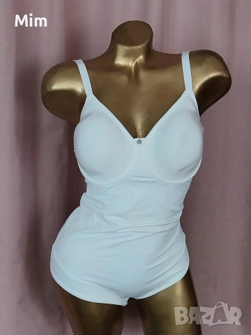  Резервирани  SUSA 85 C Бяло еластично боди , снимка 2 - Корсети, бюстиета, топове - 54035231