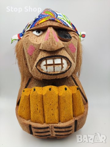 Голяма кокосова касичка за пари,стотинки 