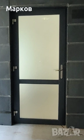 Алуминиева врата антрацит