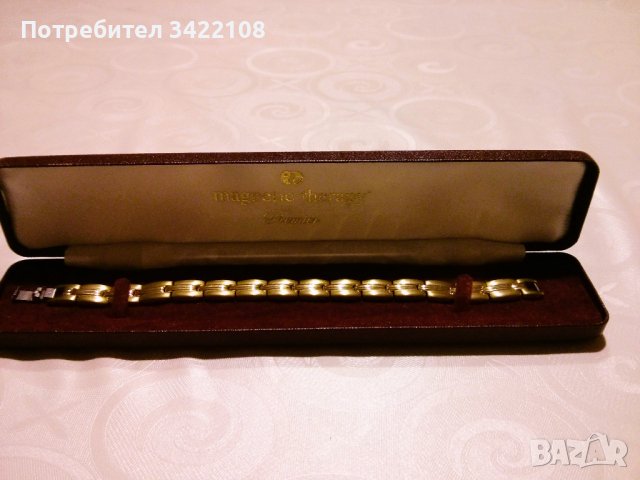 Елегантна дамска магнитна гривна, 18 см, 15 неодимови магнита, снимка 2 - Гривни - 42834909