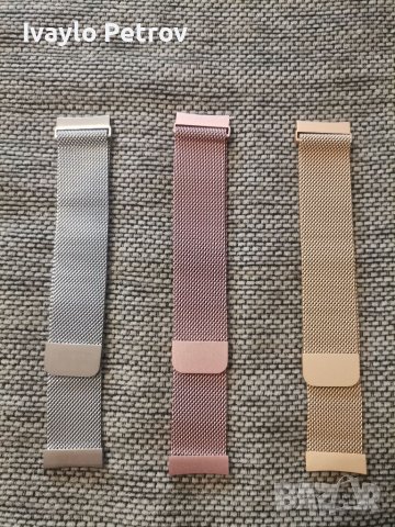 Метална верижка / каишка, стил Milanese - 20 / 22 мм. /HUAWEI GT, GT 2,PRO,WATCH 3 / GALAXY 1,2,3,4, снимка 15 - Каишки за часовници - 32452344