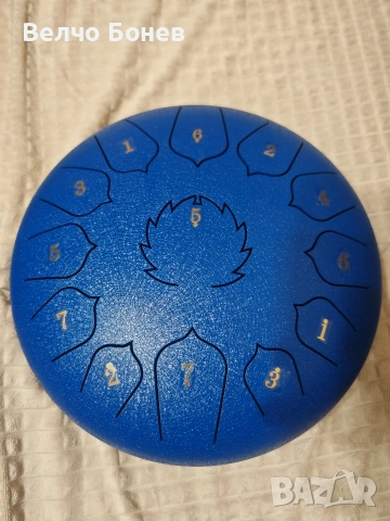 Steel Tongue Drum 13 ноти, 30 см – нов, тежък модел
