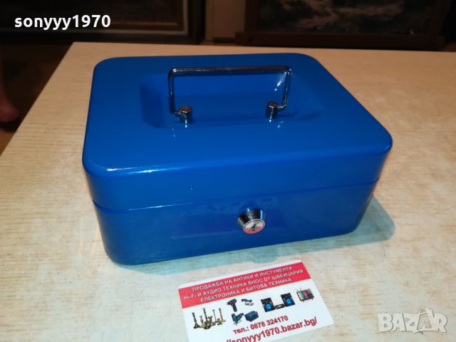 СЕИФ-КАСА 20Х16Х8СМ-МЕТАЛНА БЕЗ КЛЮЧ 0110211024, снимка 9 - Антикварни и старинни предмети - 34312485