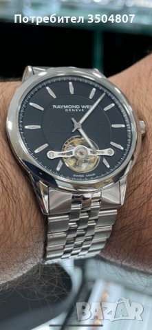 Мъжки часовник Raymond Weil Freelancer 2780-ST-20001 НОВ - 3925.00 лв., снимка 2 - Мъжки - 42697446