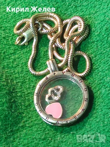 PANDORA Родиран СРЕБЪРЕН МЕДАЛЬОН ПАНДОРА ЦИРКОНИ ЕМАЙЛ и СТЪКЛО с СРЕБЪРНА ВЕРИЖКА СРЕБРО 925 26259, снимка 17 - Колиета, медальони, синджири - 49426341