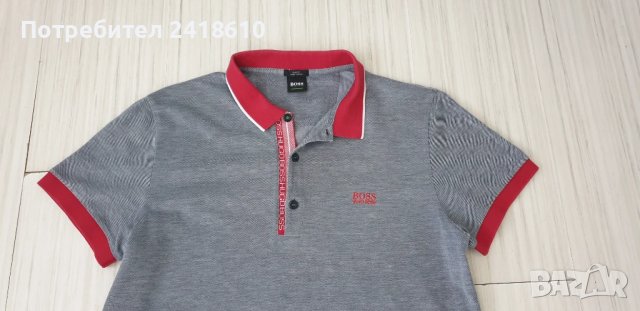 Hugo Boss Pique Pima Cotton Slim Fit Mens Size L - XL ОРИГИНАЛНА Тениска