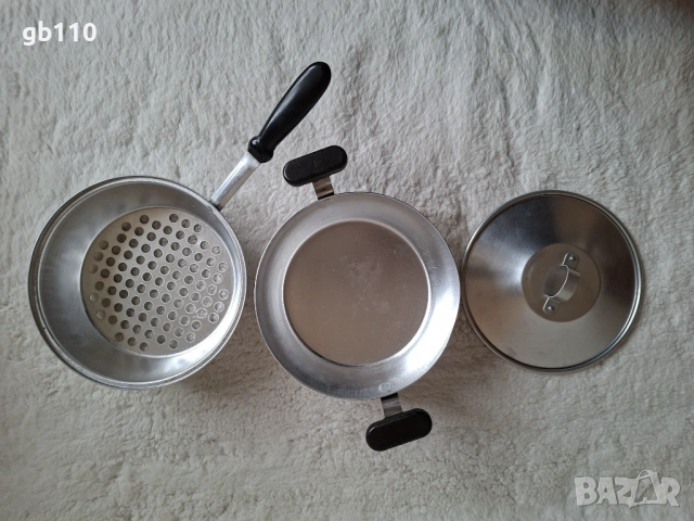 Тиган с решетка комплект от 3 части от алучиний - нов