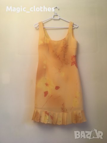 Лятна рокля (жълта), стил 90-те, българско производство, 20 лв