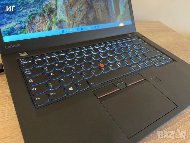 ПРОМО Lenovo Thinkpad T470s Intel Core i5/8GB DDR4/nVME/4G/Bluetooth/Type C/Windows 11 Pro/пръстов о, снимка 3 - Лаптопи за работа - 54324237