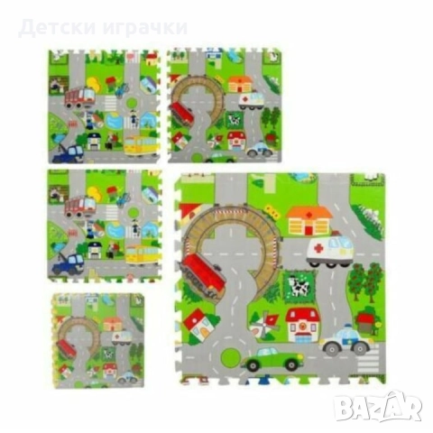 Мек пъзел килим за пода с картинки 60х60см , снимка 8 - Игри и пъзели - 52249266