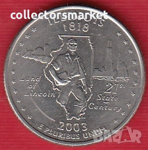 25 цента 2003(Илинойс), САЩ