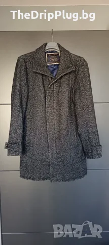 Zara men мъжко вълнено палто размер XL(L) с цип
