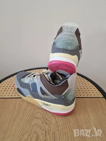 Лимитиран модел NIKE JORDAN RETRO 4 & OFF WHITE , номер 41 ви, снимка 7 - Маратонки - 56241887