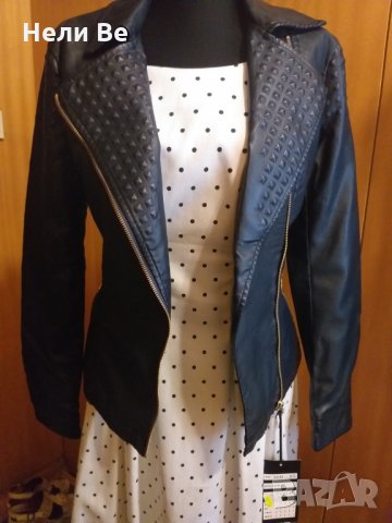 Нова рокля от сатениран памук, снимка 2 - Рокли - 29878015