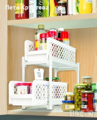 Органайзер с плъзгащи се два рафта, снимка 4 - Други - 52417382