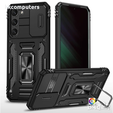 Samsung Galaxy S25 5G Удароустойчив Ring Holder Калъф и Протектор